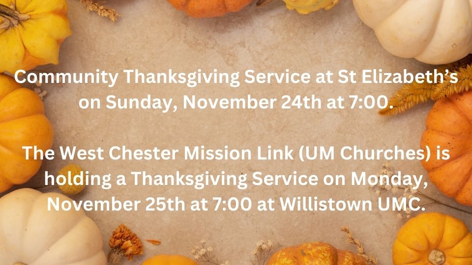 List of Thanksgiving Worship Services