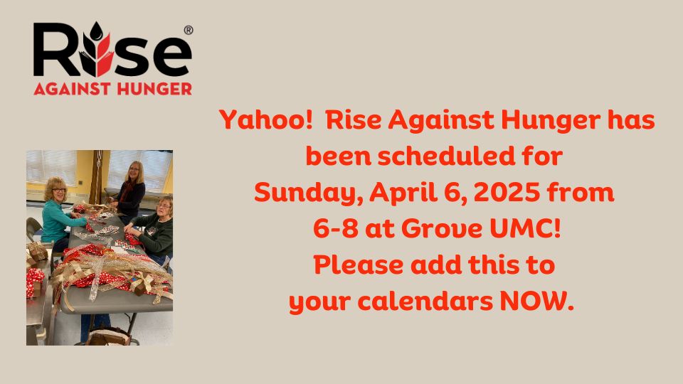 Rise Against Hunger in April