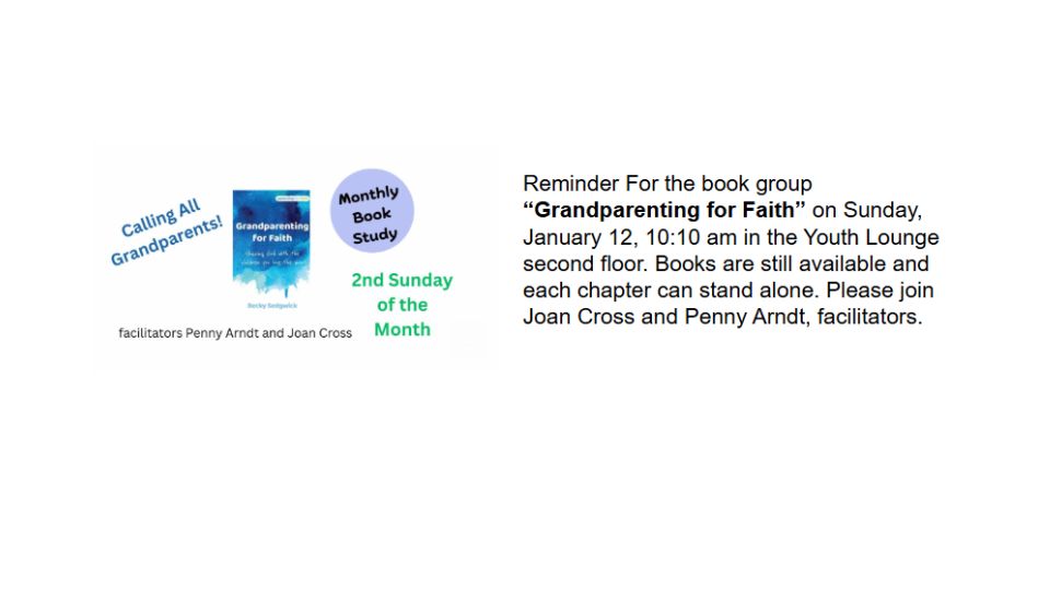 Grandparenting for Faith Book Study